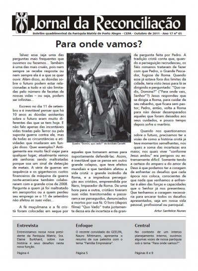Jornal da Reconciliação. Ano 17
