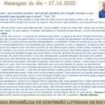 Mensagem do dia - 17.12.2020