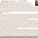 Mensagem do dia - 11.06.2021