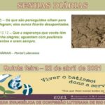 Senhas do dia - 22.04.2021