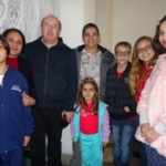 Novo confirmandos com pais e pastor