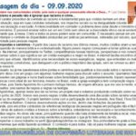 Mensagem do dia - 09.09.2020