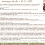 Mensagem do dia - 11.12.2020