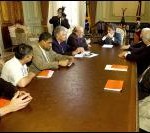 Governador recebeu comitiva que participa da organização da Assembléia