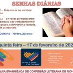 Senhas do dia - 17.02.2022