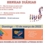 Senhas do dia - 13.03.2022