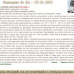 Mensagem do dia - 15.06.2021