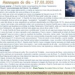 Mensagem do dia - 17.03.2021