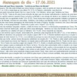 Mensagem do dia - 17.06.2021