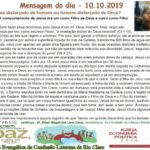 Mensagem do dia - 10.10.2019