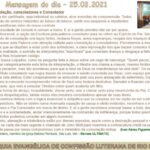 Mensagem do dia - 25.03.2021
