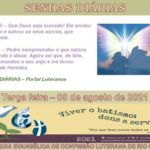 Senhas do dia - 03.08.2021