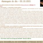 Mensagem do dia - 03.10.2021