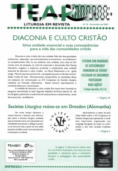 Tear - Liturgia em Revista. Número 18 - Dezembro 2005