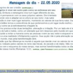 Mensagem do dia - 22.05.2020