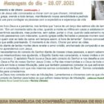 Mensagem do dia - 28.07.2021