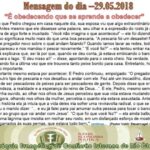 Mensagem do dia - 29.05.2018