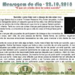 Mensagem do dia - 22.10.2018