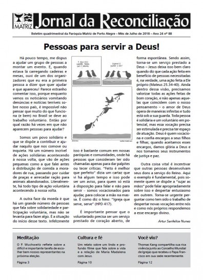 Jornal da Reconciliação. Ano 24