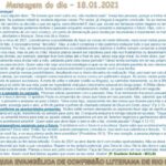 Mensagem do dia - 18.01.2021