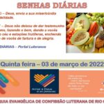Senhas do dia - 03.03.2022