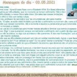 Mensagem do dia - 03.05.2021