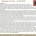 Mensagem do dia - 16.09.2021