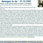 Mensagem do dia - 21.10.2020