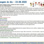 Mensagem do dia - 23.08.2020