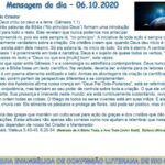 Mensagem do dia - 06.10.2020