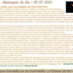 Mensagem do dia - 09.07.2021