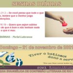 Senhas do dia - 21.11.2021