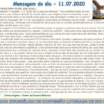 Mensagem do dia - 11.07.2020