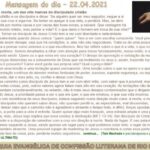 Mensagem do dia - 22.04.2021