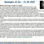 Mensagem do dia - 21.08.2020