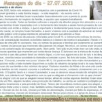 Mensagem do dia - 27.07.2021