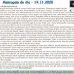 Mensagem do dia - 14.11.2020