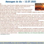 Mensagem do dia - 12.07.2020