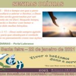 Senhas do dia - 22.01.2021