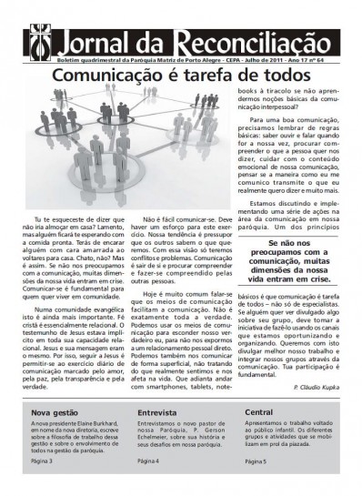 Jornal da Reconciliação. Ano 17