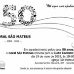50 anos do Coral São Mateus