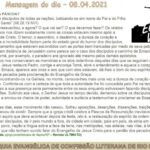 Mensagem do dia - 08.04.2021