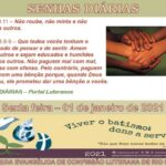 Senhas do dia - 01.01.2021