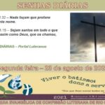Senhas do dia - 23.08.2021