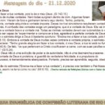 Mensagem do dia - 21.12.2020