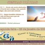 Senhas do dia - 25.01.2021
