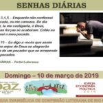 Senhas do dia - 10.03.2019