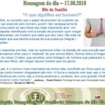 Mensagem do dia - 17.08.2018