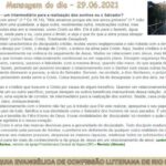 Mensagem do dia - 29.06.2021