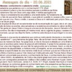 Mensagem do dia - 20.06.2021